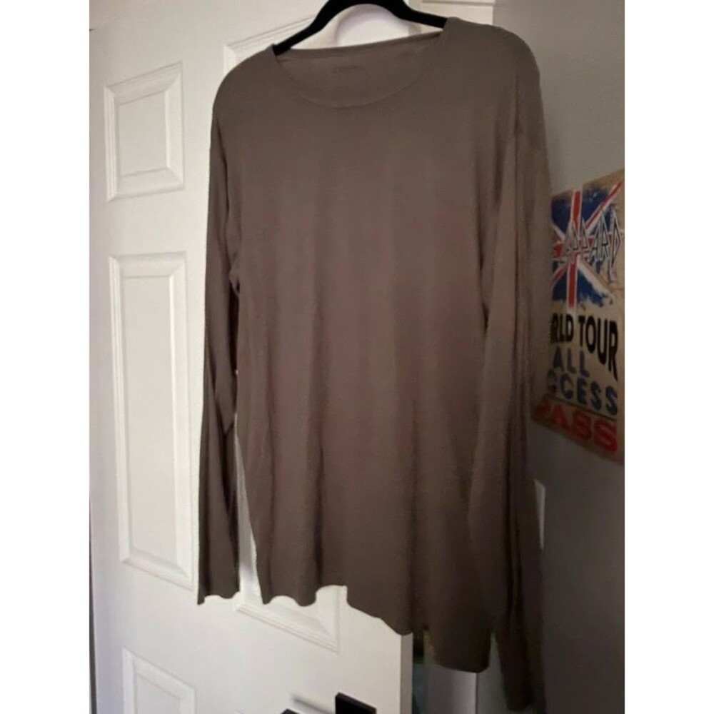 Firm Grip Olive Long Sleeve Tee - Size L, Fits Women's 1X